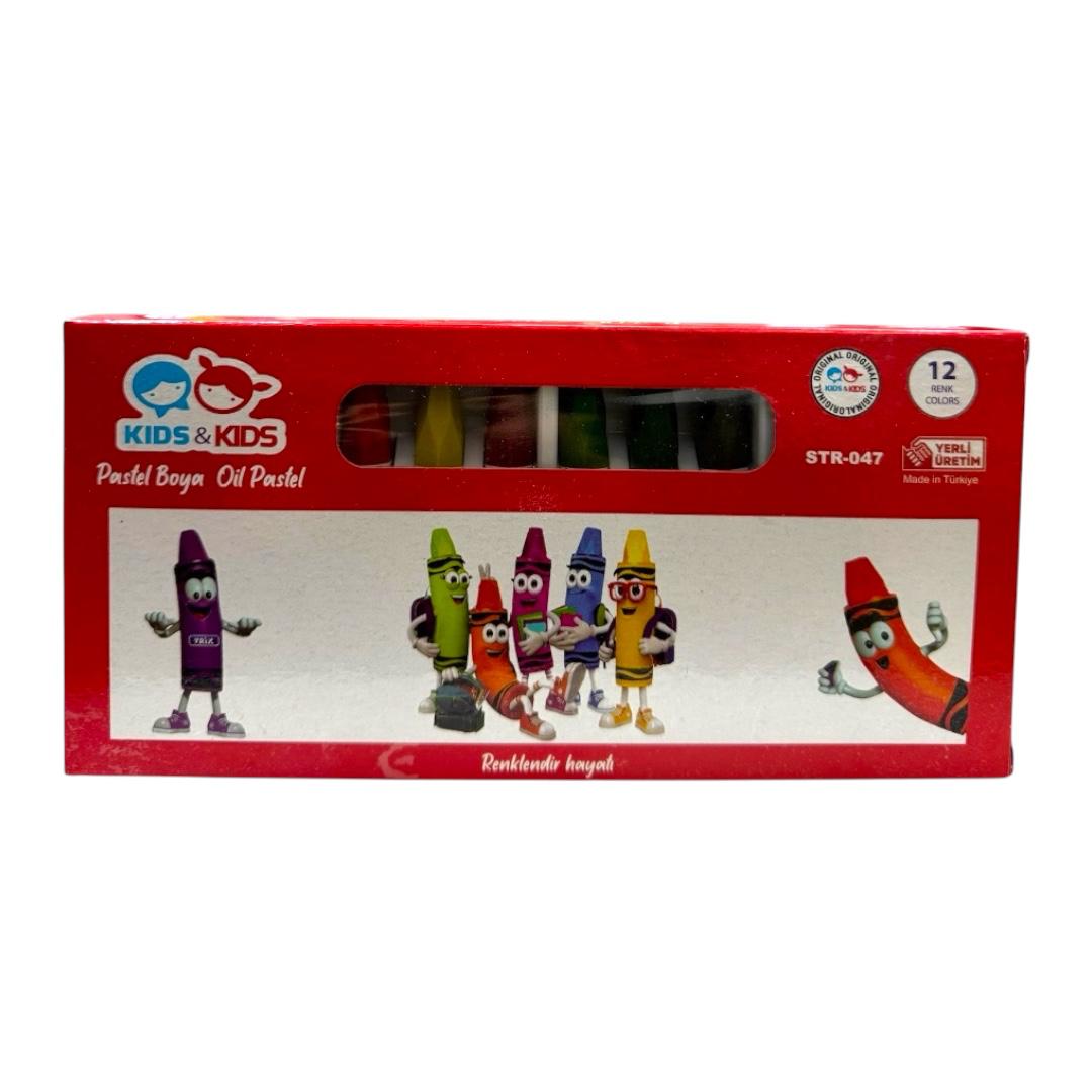 KİDS&KİDS PASTEL BOYA 12 RENK